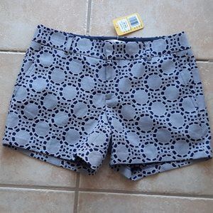 Banana Republic Women's Hip Hugger Short Shorts, Size 2, Gray and Navy